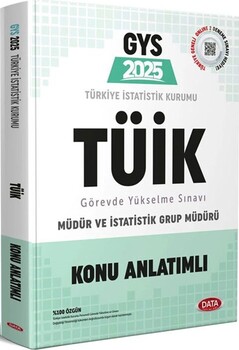  Data Yayınları 2025 GYS Tüik Müdür ve İstatislik Grup Müdürü Konu Anlatımlı