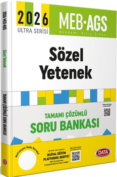  Data Yayınları 2026 MEB AGS Sözel Yetenek Türkçe Soru Bankası