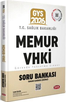  Data Yayınları 2026 T.C. Sağlık Bakanlığı Memur VHKİ GYS Soru Bankası Karekod Çözümlü