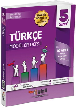  Gizli Yayınları 5. Sınıf Türkçe Müfredatın Gizli Dergisi