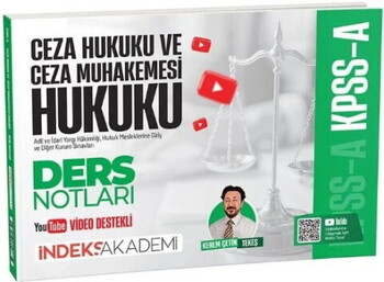  İndeks Akademi KPSS A Grubu Ceza Hukuku ve Ceza Muhakemesi Hukuku Video Ders Notları
