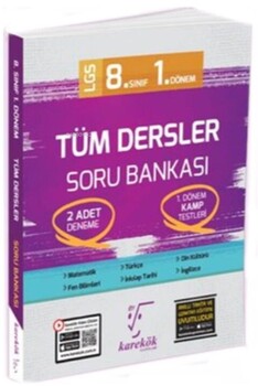  Karekök Yayınları 8. Sınıf LGS Tüm Dersler 1. Dönem Soru Bankası