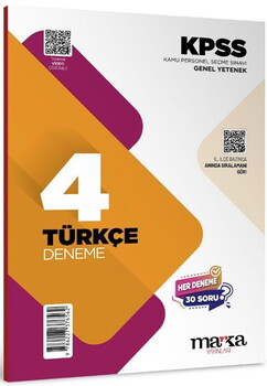  Marka Yayınları KPSS Türkçe 4 Deneme