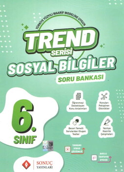  Sonuç Yayınları 6. Sınıf Sosyal Bilgiler Trend Serisi Soru Bankası