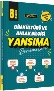  Startfen Yayınları 8. Sınıf Din Kültürü ve Ahlak Bilgisi Yansıma Denemeler