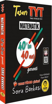  Tasarı Yayınları TYT Matematik 40 ta 40 Net Soru Bankası