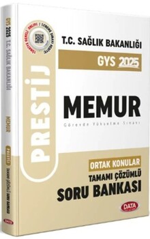  Data Yayınları T.C. Sağlık Bakanlığı Memur VHKİ GYS Tamamı Çözümlü Soru Bankası