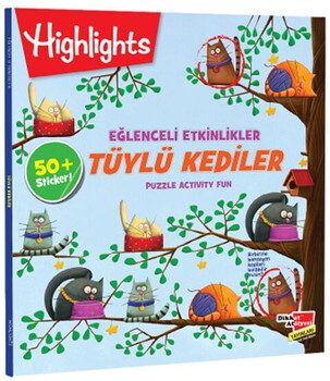  Dikkat Atölyesi Yayınları Sticker Eğlenceli Etkinliklerle Hikayeli Bulmacalar -Tüylü Kediler