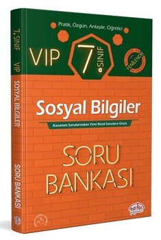  Editör Yayınları 7. Sınıf VIP Sosyal Bilgiler Soru Bankası