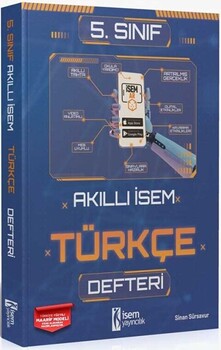  İsem Yayınları 5. Sınıf Türkçe Akıllı İsem Defteri