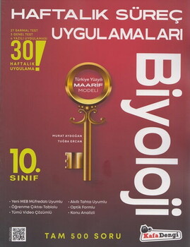  Kafa Dengi Yayınları 10. Sınıf Biyoloji Haftalık Süreç Uygulamaları