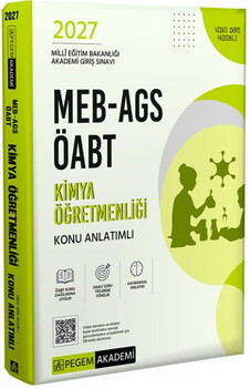  Pegem Yayınları 2027 MEB AGS ÖABT Kimya Öğretmenliği Konu Anlatımlı