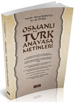  Savaş Yayınları Osmanlı Türk Anayasa Metinleri