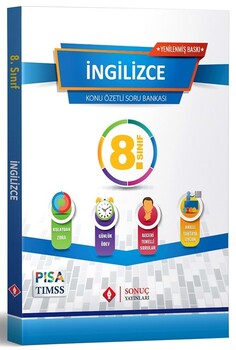  Sonuç Yayınları 8. Sınıf İngilizce Konu Özetli Soru Bankası Yenilenmiş Baskı