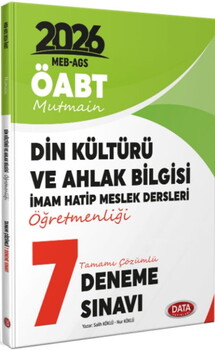  Data Yayınları 2026 ÖABT Mutmain DKAB İHL Tamamı Çözümlü 7 Deneme Sınavı
