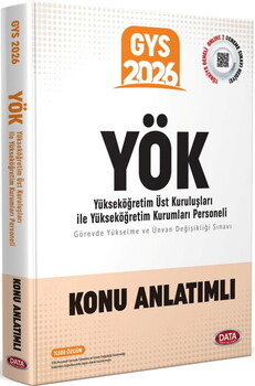  Data Yayınları 2026 YÖK Üst Kuruluşları İle YÖK Personeli GYS Konu Anlatımlı