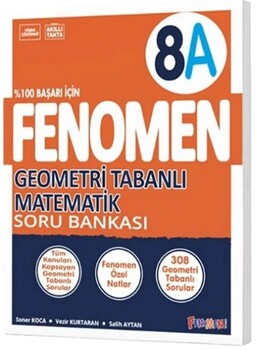  Fenomen Okul Yayınları 8. Sınıf Geometri Tabanlı Matematik A Fenomen Soru Bankası