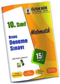  Özdebir Yayınları 10. Sınıf Matematik Branş Deneme Sınavı