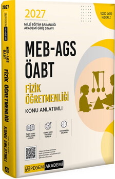  Pegem Akademi 2027 MEB AGS ÖABT Fizik Öğretmenliği Konu Anlatımlı