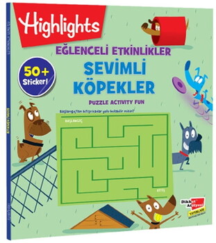  Dikkat Atölyesi Yayınları Sticker Eğlenceli Etkinliklerle Hikayeli Bulmacalar - Sevimli Köpekler