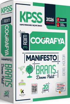 İnformal Yayınları 2026 KPSS Genel Kültür 3 Adım Coğrafya Manifesto Branş 20 Deneme