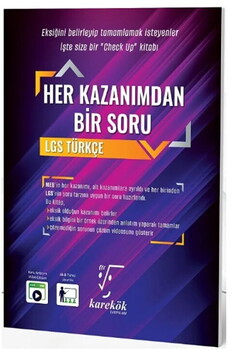  Karekök Yayınları 8. Sınıf LGS Tükçe Her Kazanımdan Bir Soru