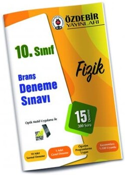  Özdebir Yayınları 10. Sınıf Fizik Branş Deneme Sınavı