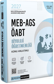  Pegem Yayınları 2027 MEB AGS ÖABT Biyoloji Öğretmenliği Konu Anlatımlı