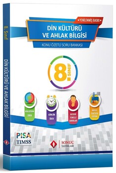  Sonuç Yayınları 8. Sınıf Din Kültürü ve Ahlak Bilgisi Konu Özetli Soru Bankası Yenilenmiş Baskı