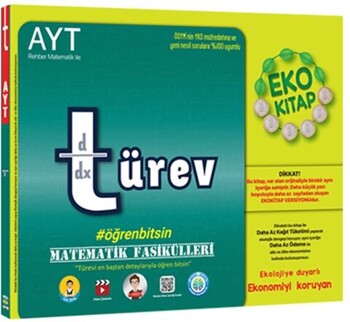  Tonguç Akademi AYT Türev Matematik Fasikülleri Eko