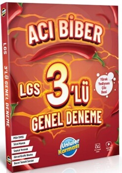  Ünlüler Karması 8. Sınıf LGS Acı Biber 3+ 1 Genel Deneme