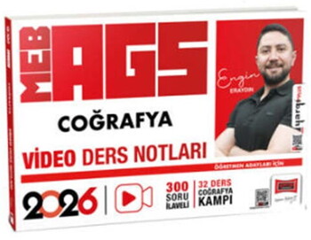 Yargı Yayınları 2026 MEB AGS Öğretmen Adayları İçin Coğrafya Video Ders Notları