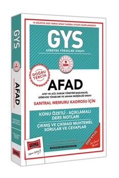  Yargı Yayınları GYS AFAD Santral Memuru Kadrosu İçin Konu Özetli Çıkmış ve Çıkması Muhtemel Sorular