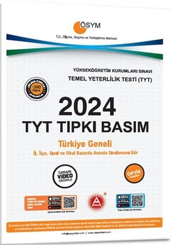  A Yayınları 2024 TYT Tıpkı Basım Çıkmış Sorular