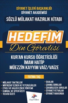  Dizgi Kitap Hedefim Din Görevlisi Sözlü Mülakat Hazırlık Kitabı