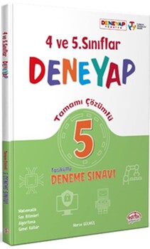  Editör Yayınları 4. ve 5. Sınıflar Deneyap Tamamı Çözümlü 5 Fasikül Deneme