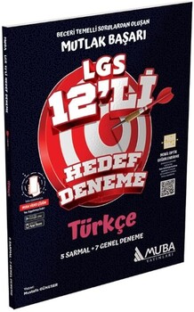  Muba Yayınları 8. Sınıf LGS Türkçe 12 li Hedef Deneme