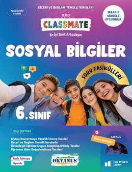 Okyanus Yayınları 6. Sınıf Sosyal Bilgiler Classmate Soru Fasikülleri
