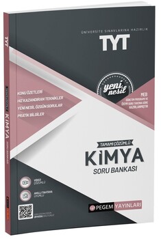  Pegem Yayınları TYT Kimya Soru Bankası