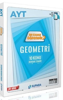  Supara Yayınları AYT Geometri Ne Kadar Öğrendik Konu Denemeleri
