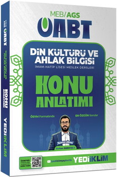 Yediiklim Yayınları 2027 MEB AGS ÖABT Din Kültürü ve Ahlak Bilgisi Konu Anlatımı