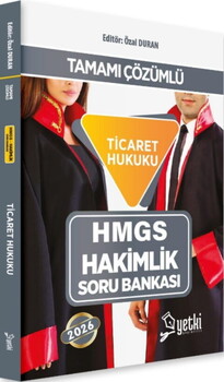  Yetki Yayınları 2026 Hakimlik Ticaret Hukuku Soru Bankası