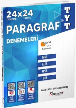  Alternatif Yayınları TYT Paragraf 24 x 24 Deneme