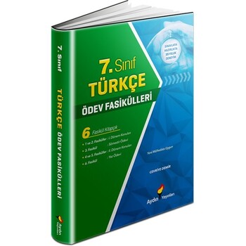  Aydın Yayınları 7. Sınıf Türkçe Ödev Fasikülleri