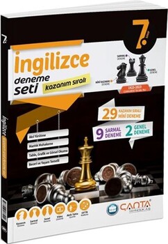  Çanta Yayınları 7. Sınıf İngilizce Kazanım Sıralı Deneme Seti