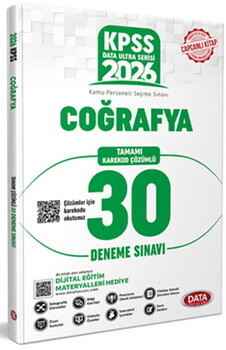  Data Yayınları 2026 KPSS Coğrafya Ultra 30 Deneme
