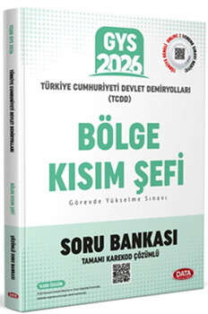 Data Yayınları 2026 TCDD GYS Bölge Kısım Şefi Çözümlü Soru Bankası