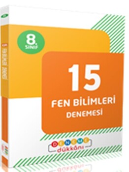  Deneme Dükkanı 8. Sınıf Fen Bilimleri 15 Denemesi