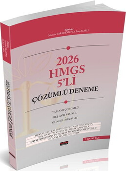  Savaş Yayınları 2026 HUKAL HMGS 5 li Çözümlü Deneme Sınavı