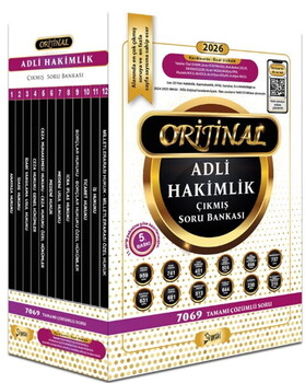  Yetki Yayınları 2026 Adli Hakimlik Orijinal Çıkmış Soru Bankası Seti